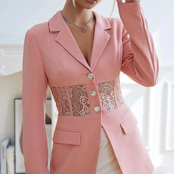 Nwt, Lavishly Paris Limited Edition Laced empire waist Style Designer Blazer. - Picture 9 of 16